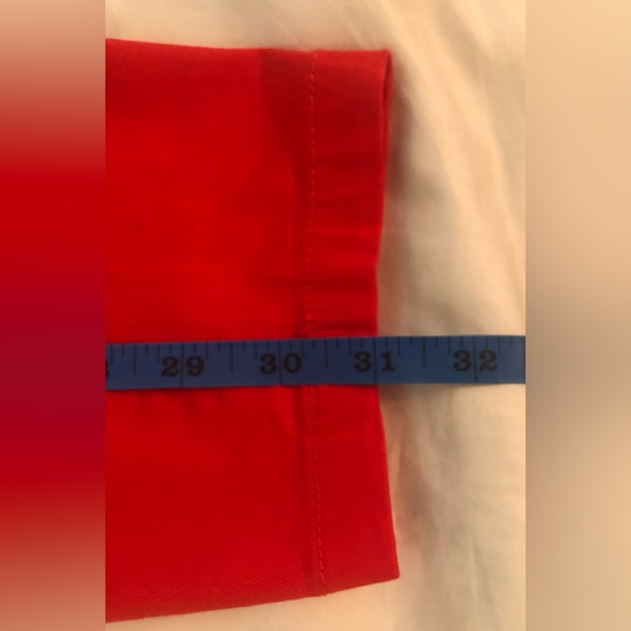 ASHLEY STEWART RED JEANS SIZE: 16 - Picture 4 of 10